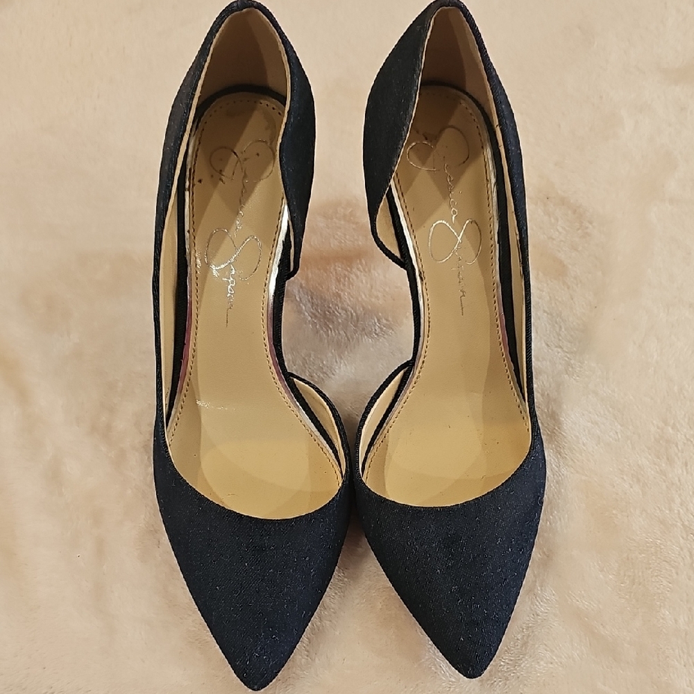 Jessica Simpson Blue Jean Pointed Heels
